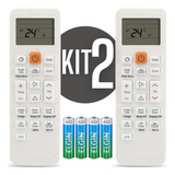 Kit 2 Controle Ar Condicionado Para