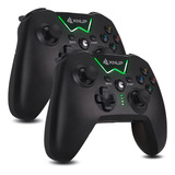 Kit 2 Controle Compatvel Xbox 360 Joystick Usb Entrada Fone
