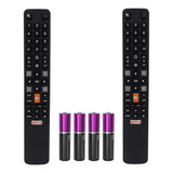 Kit 2 Controle Remoto Compatível Tv Tcl Smart 4k Led Rc802n