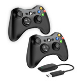 Kit 2 Controle Xbox 360 Sem Fio Wireless Joystick C/receptor