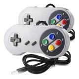 Kit 2 Controles Nintendo Snes Usb