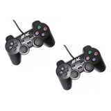 Kit 2 Controles Ps2 Joystick Com