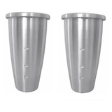 Kit 2 Copo Milk Shake Inox Original P/ Batedor Bms Skymsen