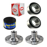 Kit 2 Cubo Roda 2 Rolamento Dianteiro Santana 96 97 98 99 00