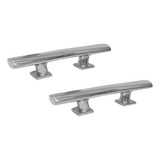 Kit 2 Cunho Escandinavo Amarra Cabo Aço Inox 6 15 Cm Barco