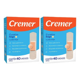 Kit 2 Curativo Cremer Tradicional Bege 40 Unidades