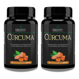 Kit 2 Curcuma Açafrão Da Terra Longa L 80mg Curcumina 60 Cap