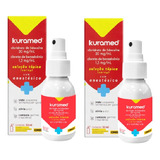 Kit 2 Cxs Kuramed Spray Antisséptico Anestésico Cicatrizante