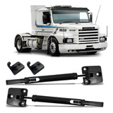 Kit 2 De Trava + Amortecedor Capô Scania T112 T113 T142 T143