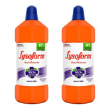 Kit 2 Desinfetante Bruto Lysoform Uso Geral Suave Odor 1l