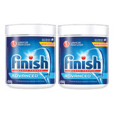 Kit 2 Detergente Para Lava-louças Em Pó Finish Power 450g