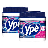 Kit 2 Detergente Sabão Pó Maquina Lavar Louças Ype 450g 