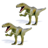 Kit 2 Dinossauro Tiranossauro Rex Grande 60 Cm C/ Som Menino