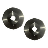 Kit 2 Disco D Corte Maquina Corta Tecido Oitavado 4'' Rc100 