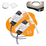 Kit 2 Driver Reator Fonte Para Led Plafon 18w A 24w Bivolt