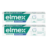 Kit 2 Elmex Sensitive Whitening Creme Dental 110g - Elmex