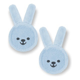 Kit 2 Escova Care Rabbit Luva Cuidado Oral Mam Menino Menina Cor Azul