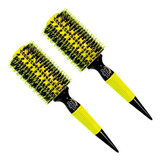 Kit 2 Escova De Cabelo Evas Profissional Cms 3004 (m)