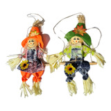 Kit 2 Espantalho Palha Decoração Festa Junina Balanço Casal