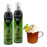 Kit 2 Espumas P/ Sucos E Drinks Sabor Limão Best Drinks