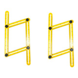 Kit 2 Esquadro De Vários Ângulos Para Cortar Piso Azulejo