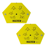 Kit 2 Esquadro Magnético Hexagonal Para