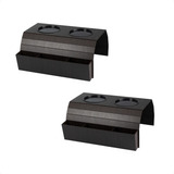 Kit 2 Esteiras Porta Copo 2 Controles Braço Sofá Mdf Marrom