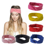 Kit 2 Faixa De Cabelo Headband Modelo Turbante Varias Cores