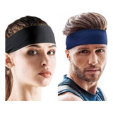 Kit 2 Faixas Headband Anti Suor Cabelo Testa Esporte Corrida