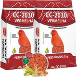 Kit 2 Farinhada Cc 2030 Vermelha 1kg Canários Com Fator