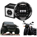 Kit 2 Farol 7 Polegadas Led 100w Auxilar Harley Jeep Kombi 