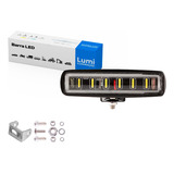 Kit 2 Farol De Barra Led 84w 12v-60v Off Road Barco Caminhão