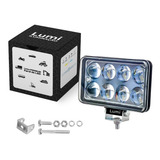 Kit 2 Farol De Milha Super Led 24w 12v-60v Auxilar Off Road