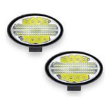 Kit 2 Farol Led Milha 144w Oval Bivolt Universal Super Farol