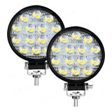 Kit 2 Farol Led Redondo Milha