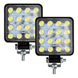 Kit 2 Farol Milha 16 Led