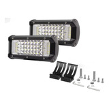 Kit 2 Farol Milha Barra 12v/48v 60 Leds 180w Universal 
