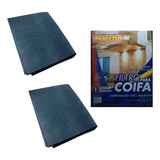 Kit 2 Filtro Manta Para Coifa Exaustor Depurador De Ar 79x59