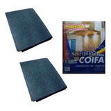 Kit 2 Filtro Manta Para Coifa Exaustor Depurador De Ar 79x59