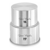 Kit 2 Forma Assadeira Bolo Redonda Alta 15 - 17 Alumínio H6