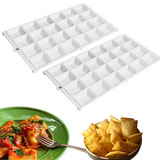 Kit 2 Forma Para Ravioli E Mini Pastel Recheado 24 Cavidades