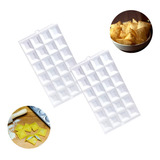 Kit 2 Formas Mini Pastel Ravioli Massa Recheado Salgado