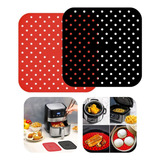 Kit 2 Forro Silicone Tapete Airfryer Fritadeira Antiaderente