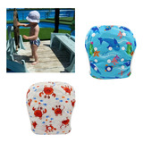 Kit 2 Fraldas Piscina Natação Ecológica Calcinha Sunga Bebê