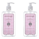 Kit 2 Frascos Giovanna Baby Gel Higienizante Pump 500ml Rosa