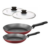 Kit 2 Frigideiras Tramontina Loreto 22cm E 28cm Com Tampa