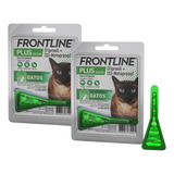 Kit 2 Frontline Plus Para Gatos Antipulgas E Carrapatos