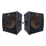 Kit 2 Gabinete Caixa De Som Acustica Sub Grave Vazia 15 P