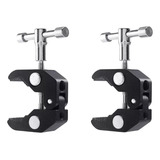 Kit 2 Garra Clamp Braçadeira De Prender Rosca 1/4 3/8 Cs-cl