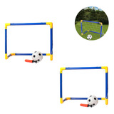 Kit 2 Golzinho Futebol Infantil Com Rede E Bola Mini Trave